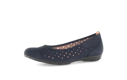 Image of Gabor Women's Classic Ballet Flats, Women's Ballet Flats, Dark Blue 16, 6 UK