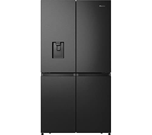 Image of HISENSE PureFlat RQ758N4SWF1 Fridge Freezer - Black Stainless Steel