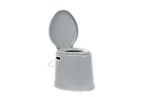 Image of Leisurewize LW537 Portable Loo - Portable Toilet with Toilet Roll holder, Bucket and Lid