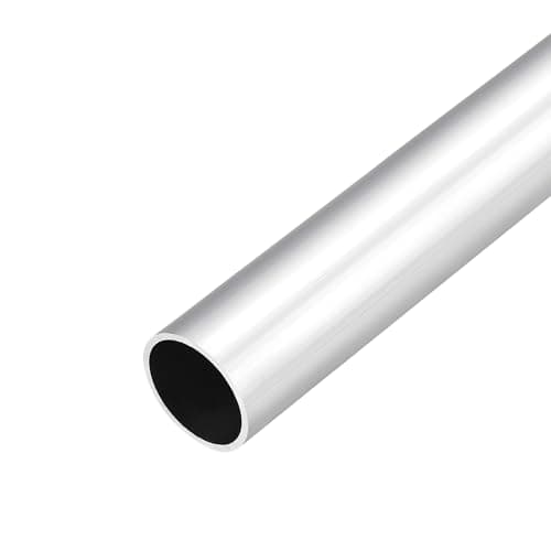 Image of DMiotech (28mm OD x 24mm ID) 6063 Aluminum Round Tube 300mm Length Industry Metal Tubing for Machinery Frame Construction DIY Projects