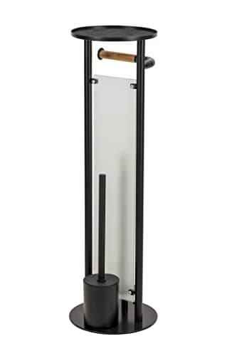 Image of Croydex Toilet Brush, Matt Black/Wood, One Size