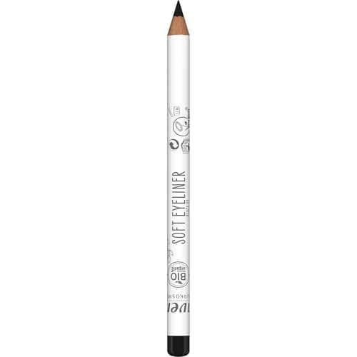 Image of lavera Soft Eyeliner -Black 01 - natural cosmetics - Comfortable application - Free from silicones, free from mineral oil - Vegans - Organic jojoba oil & Organic sunflower oil - 1,14g
