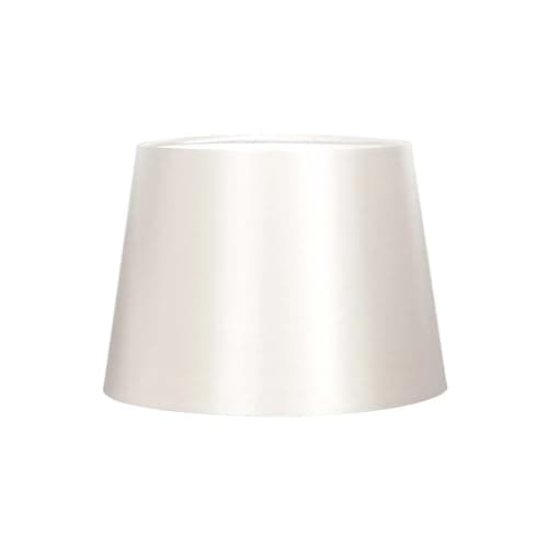 Image of VOLTICO Satin Table Lamp Shade for E14 lamp Classic Decorative Lampshade with Adjustable Fitting for Living Room & Bedroom (1, White)