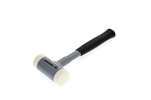 Image of Gedore 8829250 Non-Rebound Soft Hammer, Diameter 50 mm, Steel Tube Handle, Interchangeable Polyamide Heads