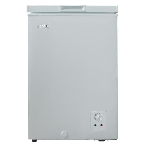 Image of HYE Chest Freezer - 96L Freezer, Quiet 42 dB Operation, Mechanical Temperature Control, Freestanding Design, White, Suitable For Garages & Outbuildings - RF01CF96W24