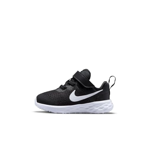 Image of Nike Revolution 6 NN (GS) Gymnastics Shoe, Black/White-dk Smoke Grey, 5 UK