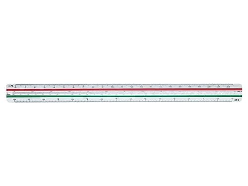 Image of STAEDTLER 561 98-1BK Mars Reduction Scale Triangular Ruler - Version 1 (1:20, 1:25, 1:50, 1:75, 1:100, 1:125)