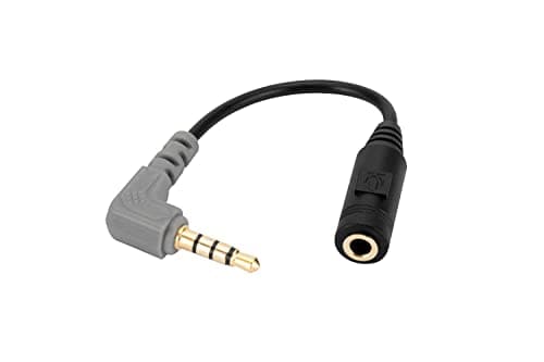 Image of Alphatec Replacement SC4 Microphone Cable, 3.5mm TRS to TRRS Adapter Connect smartphones, tablets with Rode VideoMic Go, VideoMicro & BOYA Mic Lavalier microphone