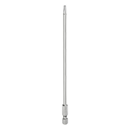 Image of sourcing map T15 Security Torx Bit 1/4" Hex Shank 6" Long S2 Steel Magnetic Tamper Resistant Star Bits Screwdriver Torx Head with Hole for Driver Drill Bits Remove Fastening Screws