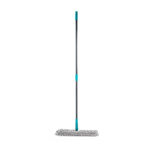 Image of Beldray Anti-Bac Flat Mop – 2 In 1 Hard Floor Cleaner, Sweep & Scrub, Clean & Polish, Double-Sided Machine-Washable Pad, Treated With Zinc Pyrithione, Flip to Switch Between Heads, Extendable Handle