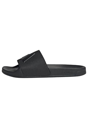 Image of adidas Unisex ADILETTE SHOWER SLIDES, core black/core black/core black, 9 UK