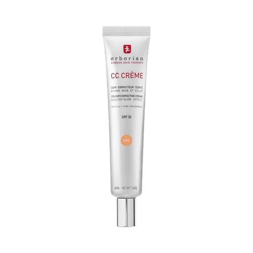 Image of Erborian - CC Cream with Centella Asiatica- Color Correcting Cream with Healthy Glow Effect - Natural and Luminous Finish - Long-Lasting Hydration - Korean Cosmetic Care - Doré 40 ml