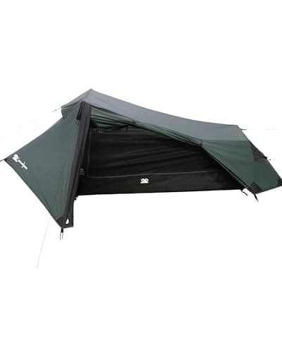 Image of Highlander Blackthorn 1 Person Tent – Lightweight & Waterproof. 4 Season Tent for 1 Person. Quick And Easy Pitch Ultra Low-Profile for Hiking, Fishing, Cyclists & Backpacking