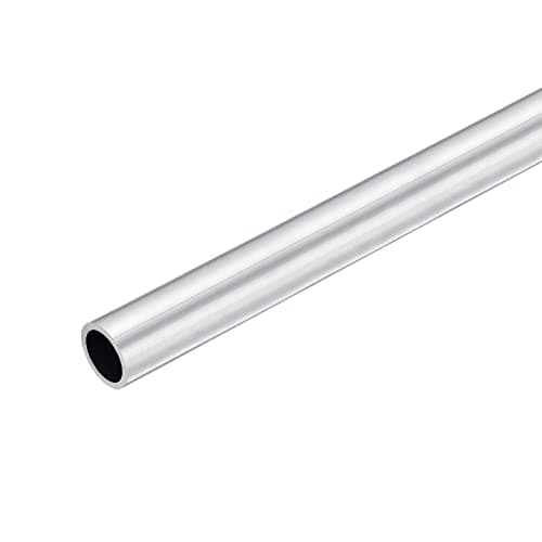 Image of sourcing map 6063 Aluminum Round Tube 17mm OD 12mm Inner Dia 300mm Length Pipe Tubing