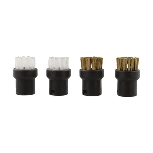 Image of EasyByMall Round Brush Set Compatible with Karcher SC Series Steam Cleaners, Extension Nozzle for Kitchen Bathroom Household Deep Cleaning, 4-Pack