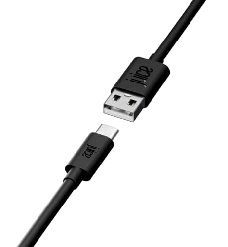 Image of Juice USB Type C 1m Charger and Sync Cable for Samsung Galaxy S20, S10, S9, S8, S20 Plus, Huawei P30, P20, Google Pixel 6, Apple Ipad 2020, Pro 2020, Air 2020 - Black