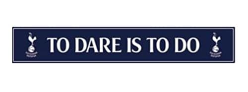 Image of Pyramid International Tottenham Hotspur FC Artwork Wood Print (To Dare is to do Design) 13cm x 80cm - Official Merchandise ​