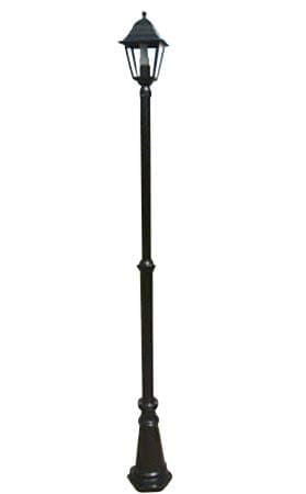 Image of Garden Market Place Garden Lighting - Victorian Style Single Headed Garden Lamp Post 2.2m