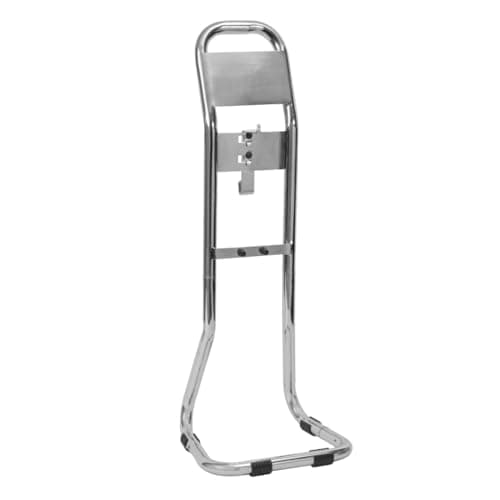 Image of Firechief Flat Pack Fire Extinguisher Stand, Single, Chrome - Versatile Fire Safety Stand for Powder, Foam, or CO2 Fire Extinguisher - Fire Extinguishers Stand for Offices, Premises, and Workplaces