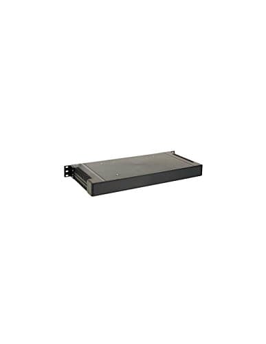 Image of Velleman 1U Plastic Housing for 19 inch Rack, Model Number G17081UBK, Impact Resistant, Black, 432 x 204 x 43 mm