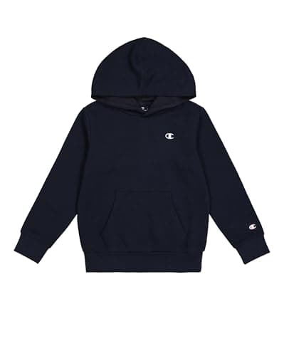 Image of Champion Boys Legacy Basics B - Ultralight Powerblend Fleece Hooded Sweatshirt, Dark Blue, 11-12 Years UK