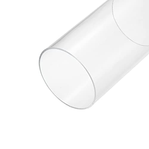 Image of sourcing map Acrylic Pipe Clear Rigid Round Tube 86mm ID 90mm OD 6" for Lamps and Lanterns, Water Cooling System