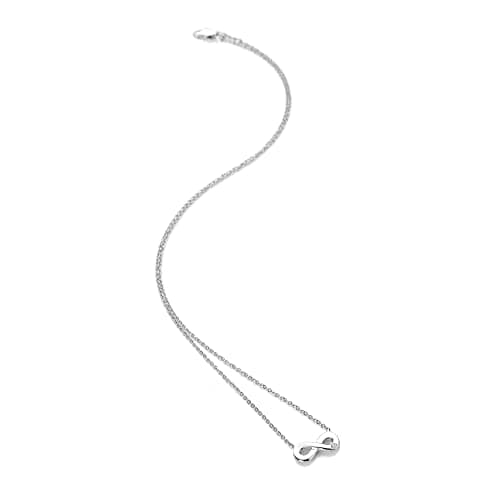 Image of Hot Diamonds Amulet Infinity Pendant | 925 Sterling Silver Diamond Necklace for Women on 16–18" Chain | Elegant Infinity Jewellery Gift with Real Diamond