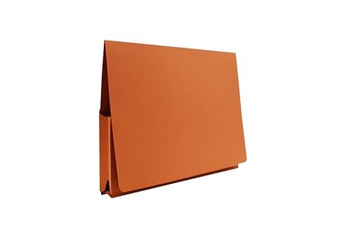 Image of Legal Filing - Ref 713798 14x10 Wallet, Box of 50, Made from 315gsm Strong Recycled Manilla, Will Hold A4 & Foolscap Documents, 37 x 25 cm in Size, Orange