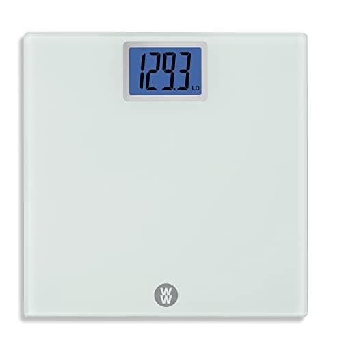Image of Weight Watchers Scales by Conair Scale for Body Weight, Digital Bathroom Scale in White