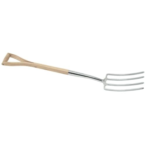 Image of Draper Heritage 99013 Stainless Steel Digging Fork with Ash Handle