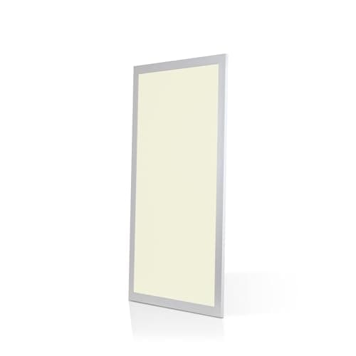 Image of Bright Source 600x300 LED Panel, Backlit Recessed Ceiling Light, 0-10V Dimmable, 24W, 2160lm, 3000K Warm White, Includes LED Driver, Flicker Free