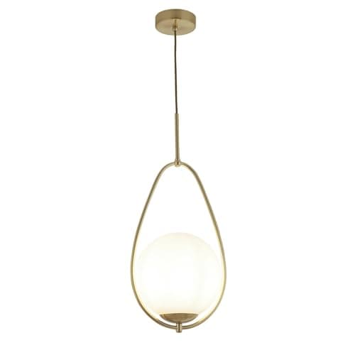 Image of Searchlight 9171-1GO Avalon 1 Light Ceiling Pendant Light in Gold