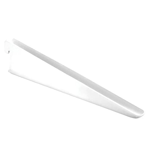 Image of Twin Slot Wall Mounted Bracket, Silver, 270mm, Pack of 10, Wall Mounted Double Slot Shelving, Adjustable, Modular Shelves Bracket (10 Brackets Pack) (270mm)