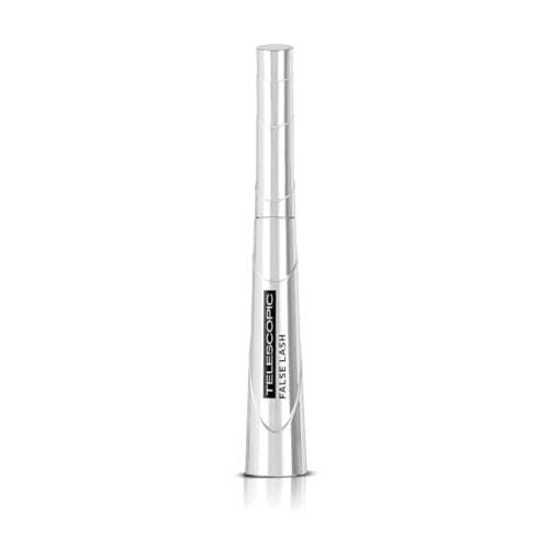 Image of L'Oréal Paris Mascara, False Lash Telescopic for Intense Length & Volume, Magnetic Black, Delivers a Lengthening False Lash Effect, Smudge-Proof, 9ml (Pack of 1)
