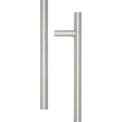 Image of Ironmongery Solutions® Stainless Steel 25mm Guardsman Pull Handles Back to Back B/T Fixing for Commercial & Residential Doors Fixings Included (Satin Stainless Steel, 400x25x300mm)