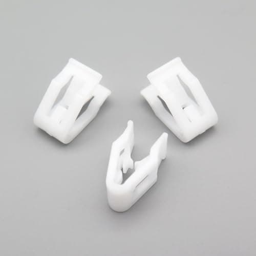 Image of VVO Fasteners- White Plastic Centre Console Trim Fastener Clips for Ford Galaxy, (Pack of 10)