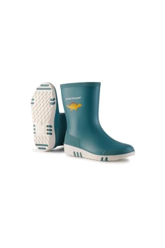Image of DUNLOP Mini - Unisex Kids Wellington Elephant Pattern Calf High Fashion Rain Boots, Blue/White, Waterproof and Chemical Resistant PVC Wellies for Outdoor and Gardening - EU28, UK10