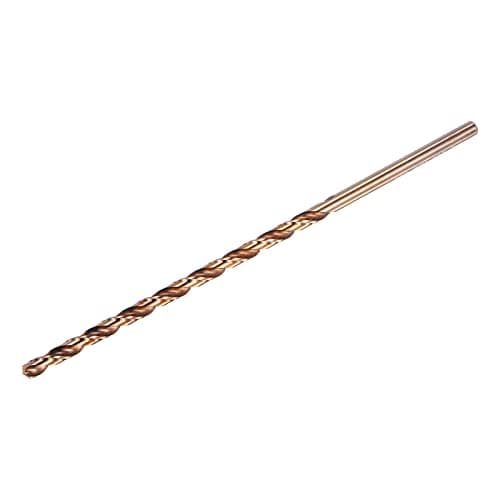 Image of sourcing map M35 High Speed Steel Straight Shank Twist Extra Long Drill Bit, Gold Oxide 5mm Drill Diameter 160mm Length