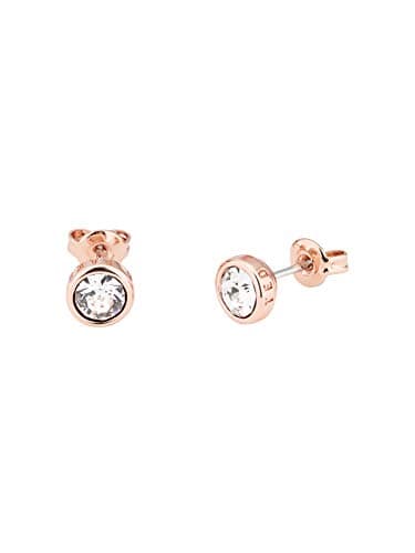 Image of Ted Baker Sinaa Crystal Stud Earrings For Women (Rose Gold/Crystal)