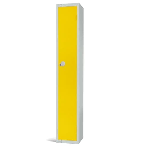 Image of The Products Store Single Door Compartment Locker - School Work Storage Locker 1800mm H x 450mm W x 450mm D - YELLOW