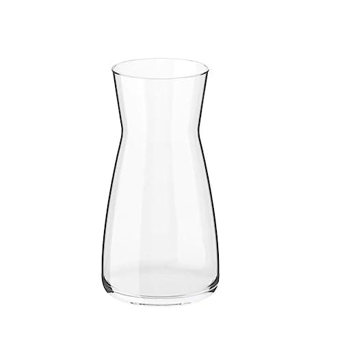 Image of DARENYI Glass Vase 20cm Clear Flower Vase for Living Room, Home, Office or Wedding