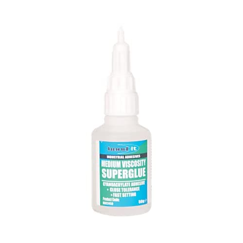 Image of 50g Bond It Medium Viscosity Super Glue Adhesive Clear Cyanoacrylate