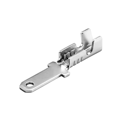Image of Heschen male spade quick splice crimp terminals 2.8mm crimp connector non insulated 100 pcs