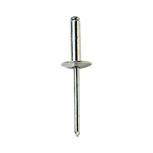 Image of Merriway BH04093 (50 Pcs) Aluminium Alloy Pop Rivet with Large Flange, 4.0mm x 11 mm - 5/32 inch x 7/32 inch - Pack of 50 Pieces