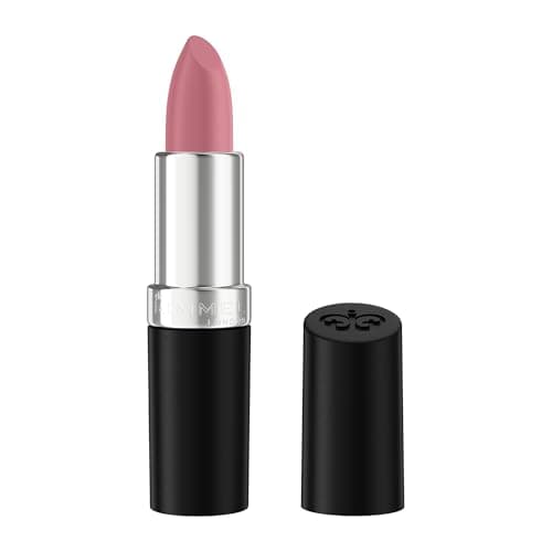Image of Rimmel Lasting Finish Lipstick 077 Brink Of Pink, Creamy Satin Finish, Long Lasting 8 HR Wear, Comfortable Formula, Rich Pigment