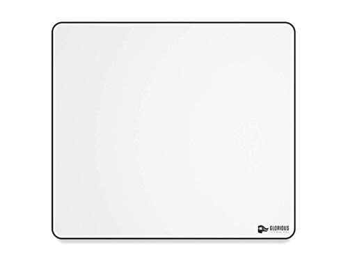 Image of GLORIOUS Gaming Cloth Gaming Mousepad (XL) - Stitched Edges, Smooth Surface for Speed & Control, Anti Slip Base, Machine Washable, XL (460 x 410 x 2mm) - White