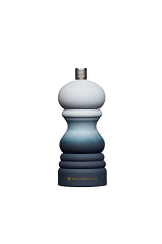 Image of MasterClass Pepper Mill or Salt Grinder with Interchangeable Cap, Plastic, Grey Ombré, 12 cm