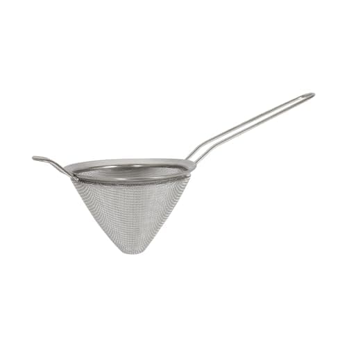 Image of Argon Tableware Stainless Steel Conical Strainer - 10cm - Metal Kitchen Strainer Cooking Wire Mesh Skimmer Spoon Sifter Sieve for Cooking, Baking, Straining, Draining