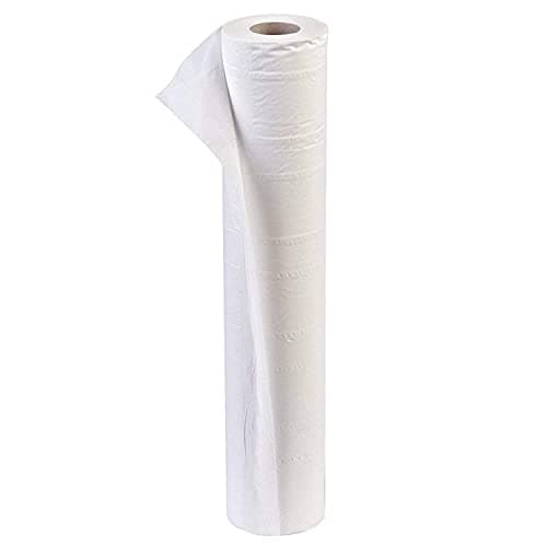 Image of TPZ 40 Metres White Hygiene Coach Roll for Massage Table and Beauty Environment, Professional Use Paper Roll Individually Wrapped with Tear Off Perforation – 20” / 508mm wide - 40 Metres (1)