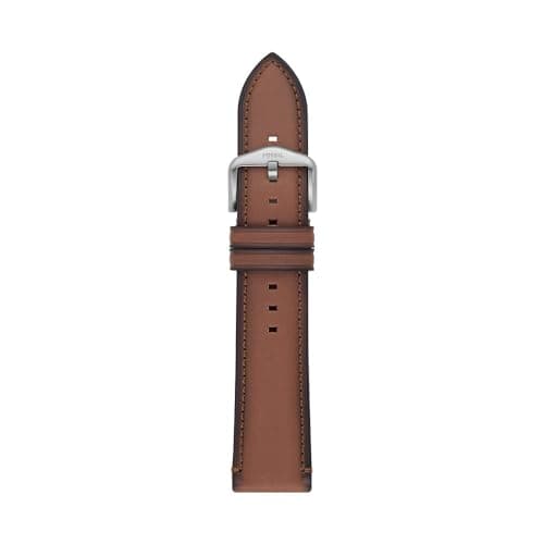 Image of FOSSIL Litehide Men's Leather Bracelet, 22 mm, Light Brown, 22 mm, Casual
